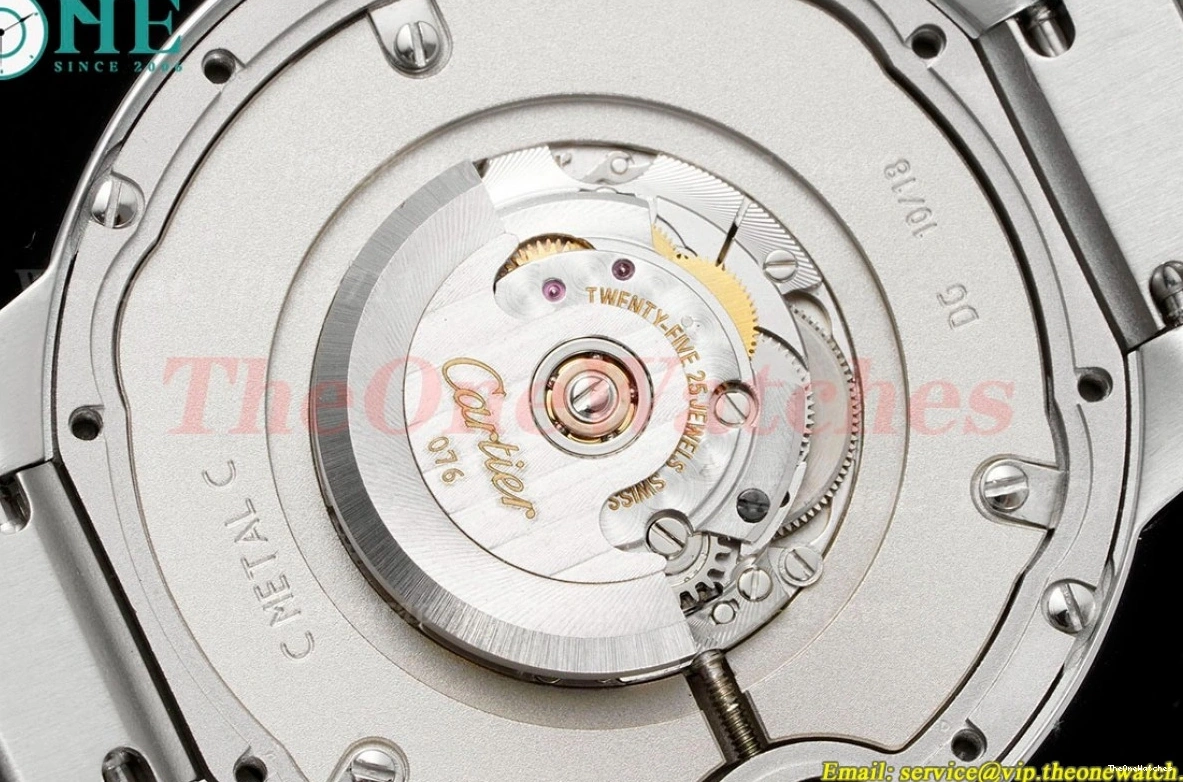 36mm 3KF De Cartier SS A076 Stk Bleu SS Ballon Pink 0217